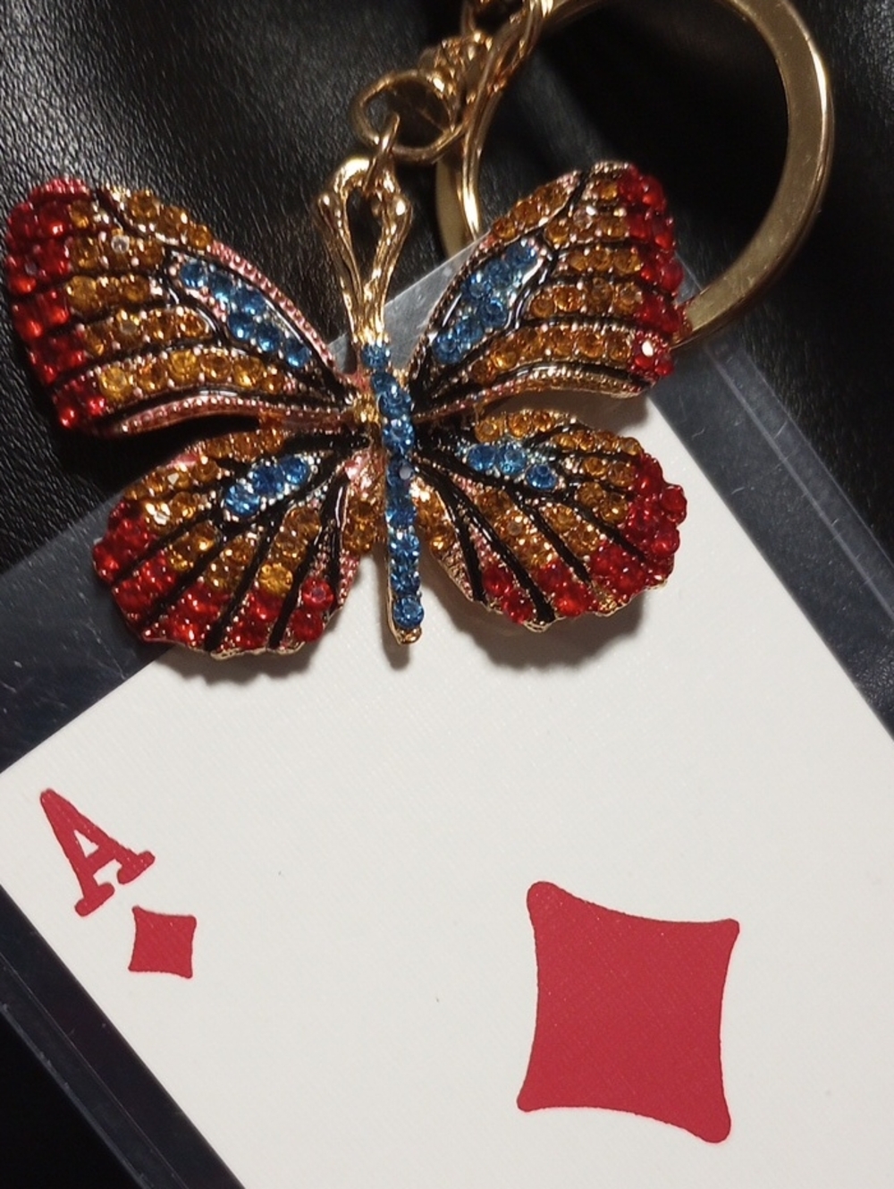 Coach Ace Of Diamonds Playing Card w/Fashion Charm Keychain - Picture 13 of 14